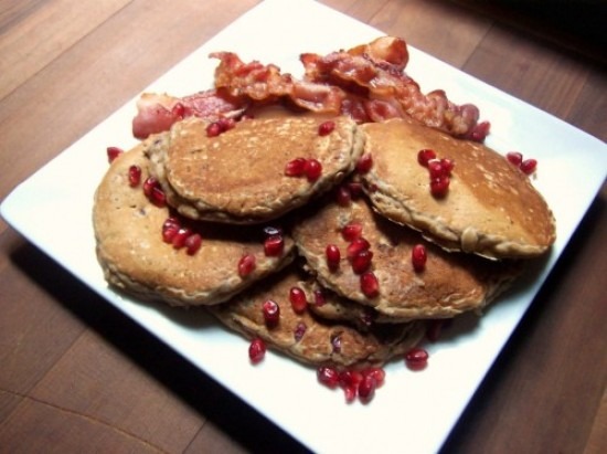 Pantry Raid (featuring Oatmeal Pomegranate Pancakes)